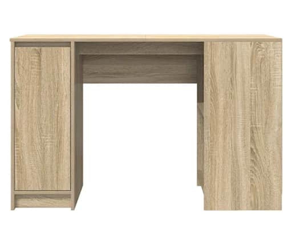 Бюро, дъб сонома, 120x42x76 см, инженерно дърво - 9