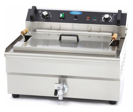 Friteuza electrica Moratti, capacitate 30 litri cu robinet ulei