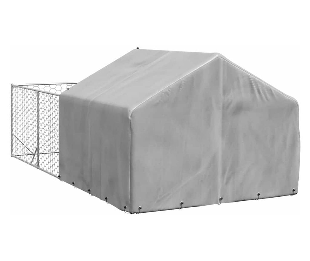 Открита кучешка колиба с бягаща пътека 4x2x1,5 m - 5