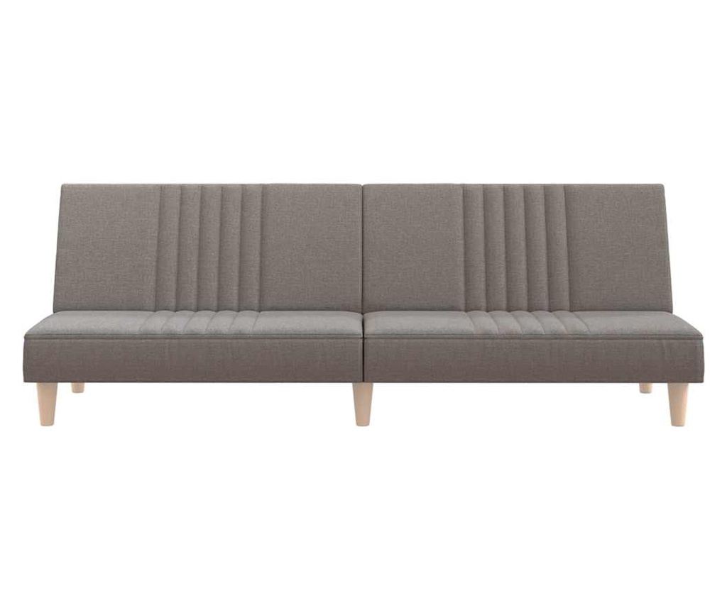 Разтегателен диван, тъмносив, плат - 4