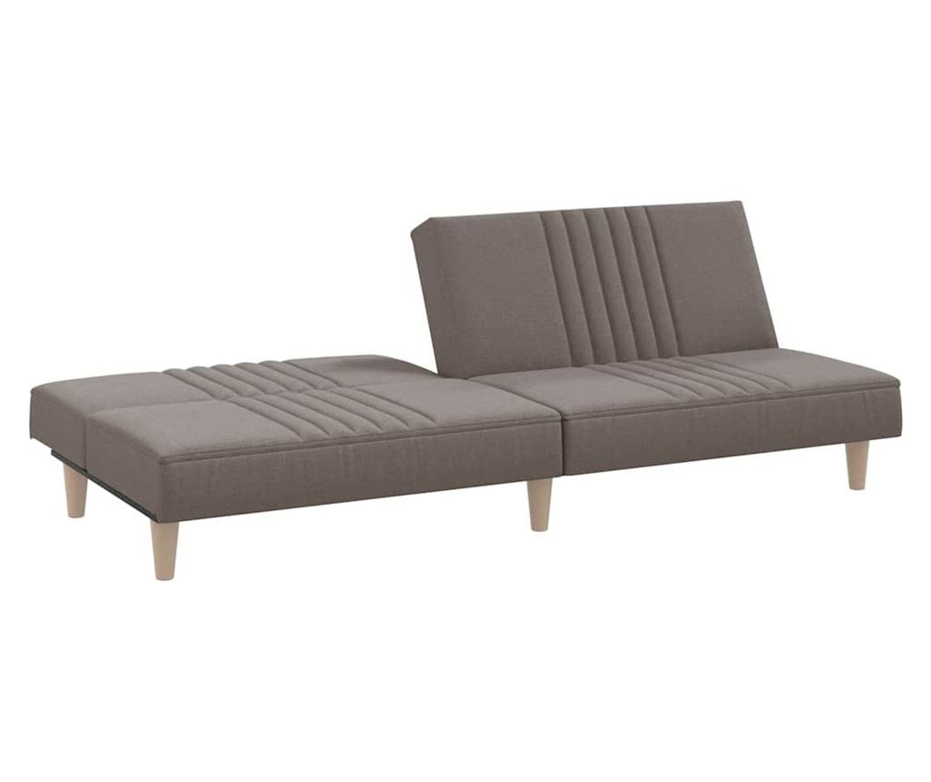 Разтегателен диван, тъмносив, плат - 6