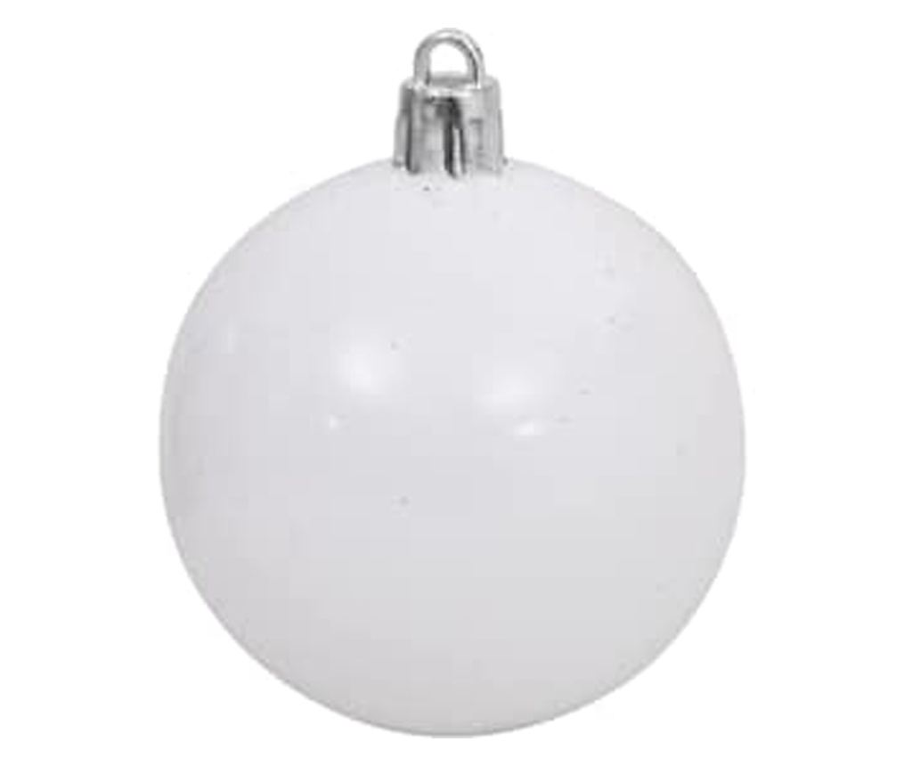 Изкуствено коледно дърво с хингед Бяло 180 cm PE и PVC - 8