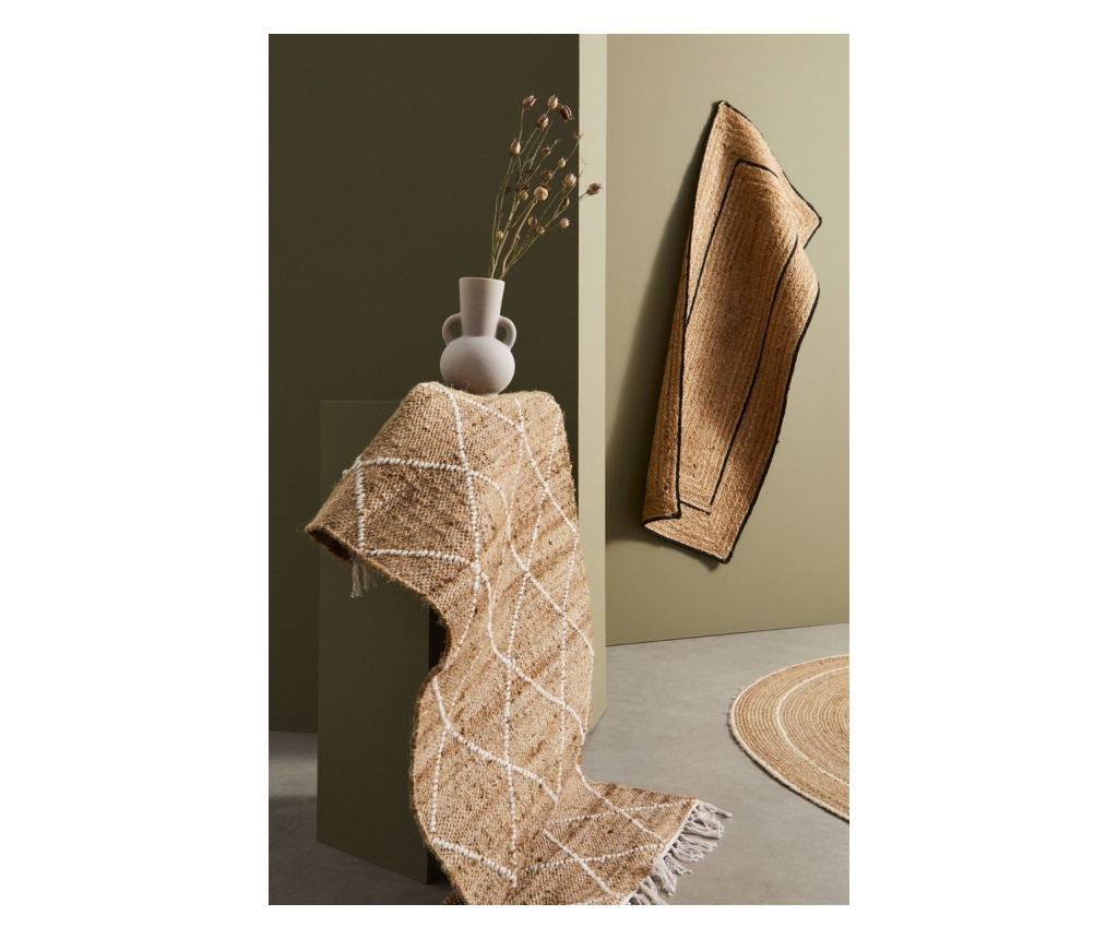 Ankit Natural Black Jute Rug 60x150 cm - 4