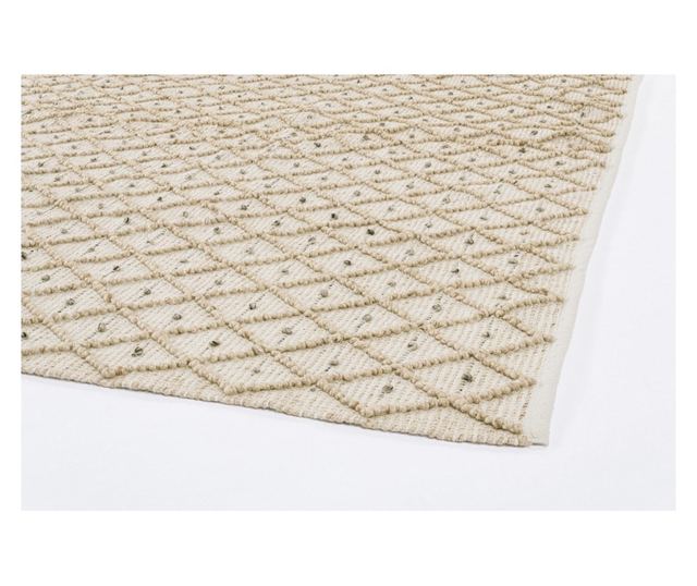 Koberec Chandier bílý/přírodní polyester 160x230 cm