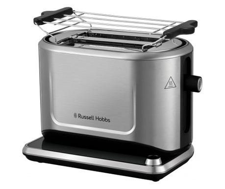 Тостер за хляб Russell Hobbs Attentiv 26210-56, 1640W, 2 филии, 6 степени, Центриране, Сензорно управление, LED, Запаметяване, В