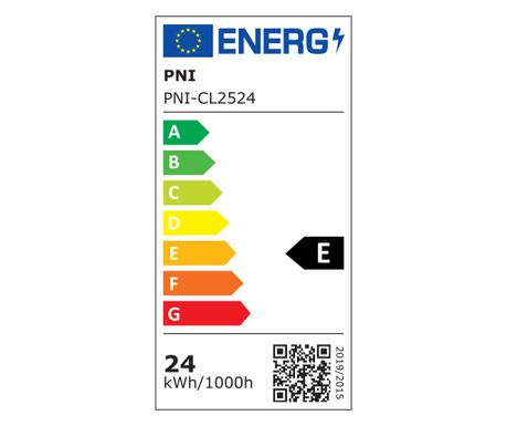 Spot LED PNI D-Light CL2524 24W, incastrabil, rotund 29 cm, 6400K, alimentare 230V, 2640 lm, alb rece
