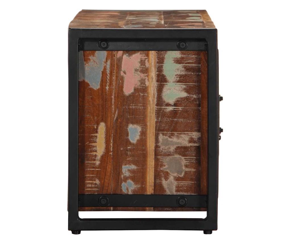 TV шкаф 100x30x40 cm Масивна дървесина Възстановена - 3
