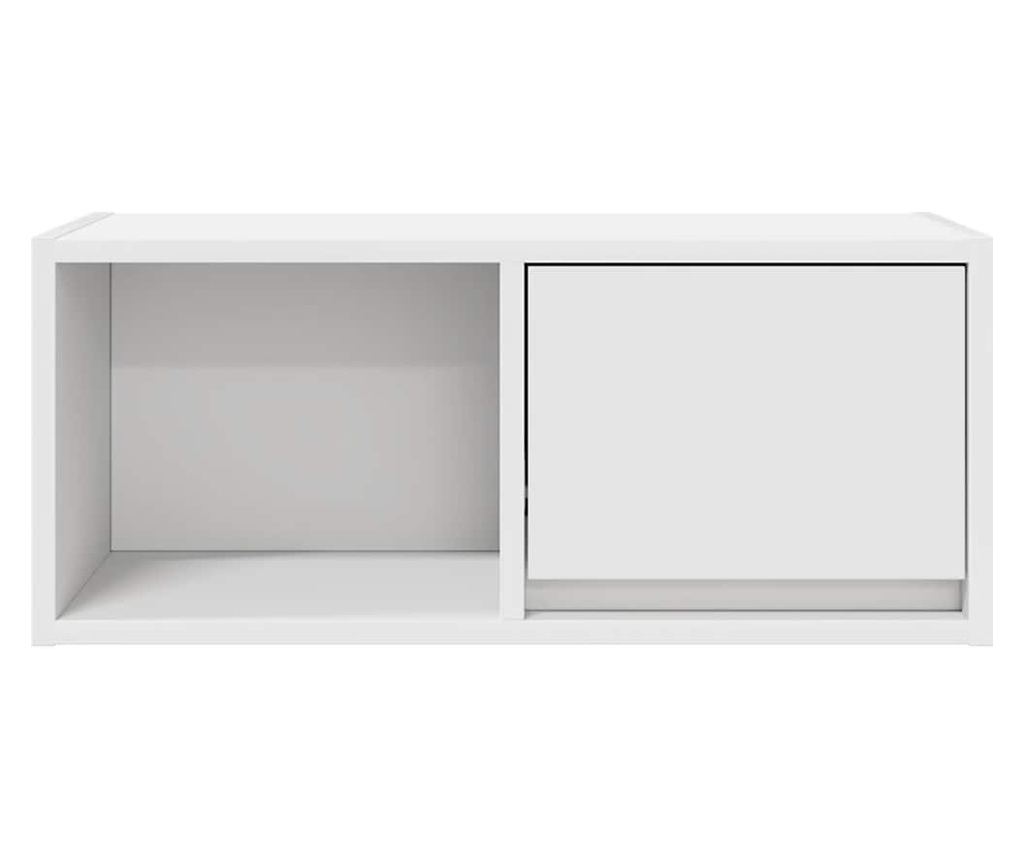 ТВ шкафове, 2 бр, бели, 60x31x25,5 см, инженерно дърво - 7