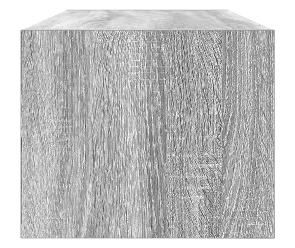 ТB шкаф, сив сонома, 80x31x25,5 см, инженерно дърво - 7