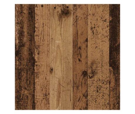 Комплект стенни рафтове с рафт 3 pcs Старо дърво 40x16x14см