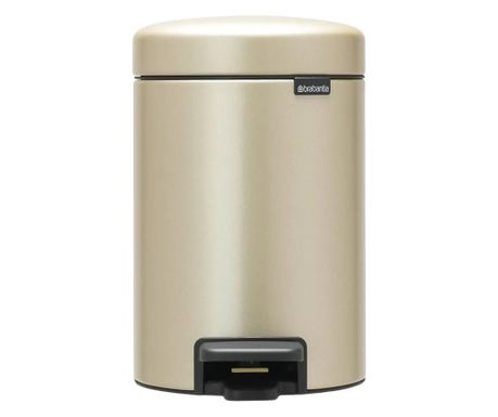 Кофа за боклук с педал, Brabantia, NewIcon, 3 литра, златиста