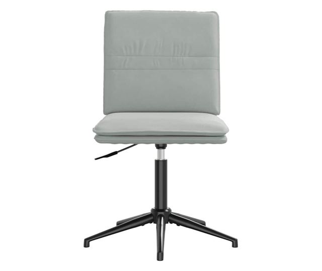 Kuhinjski stoli, komplet 4, svetlo sivi, žamet