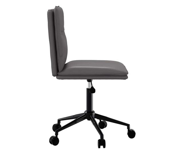 Jedilni stoli, 6 kosov, sivi, umetno usnje