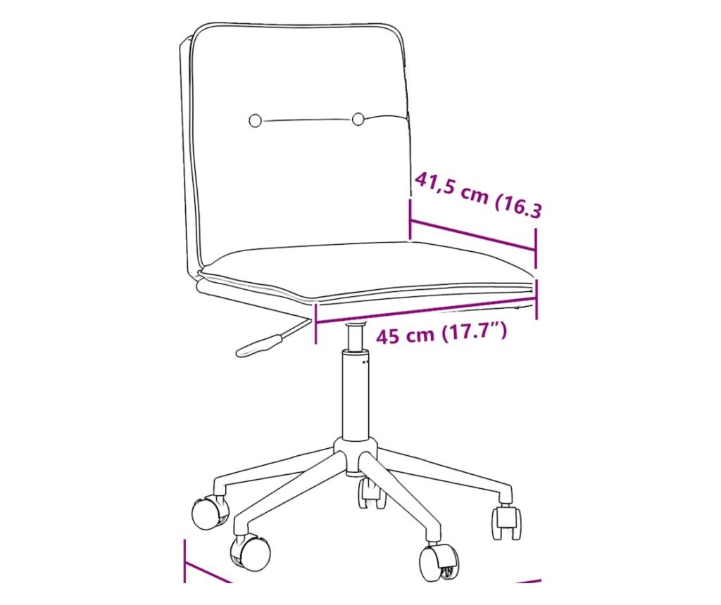 Kuhinjski stol, bel, umetno usnje - 8