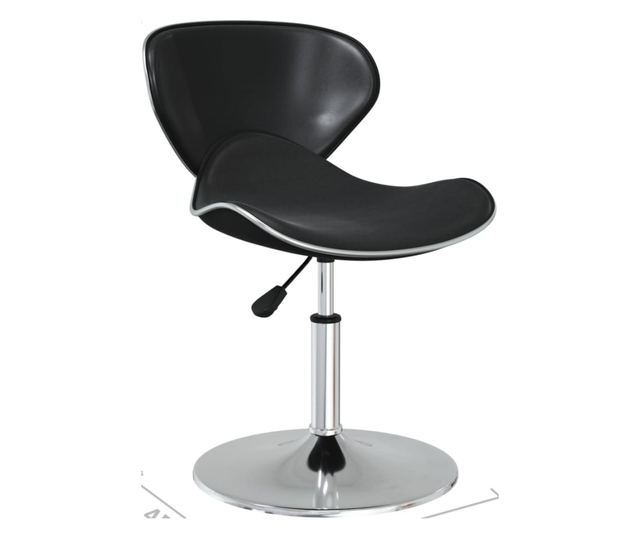 Krzesła kuchenne, 6 szt., czarne, skóra ekologiczna