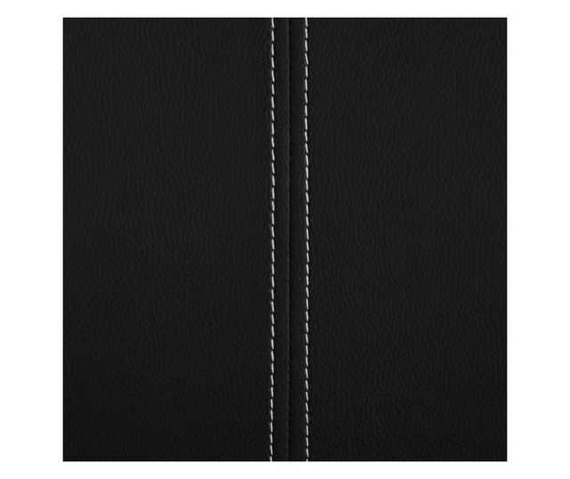 Konzolne kuhinjske stolice, 4 kosi, črne, umetno usnje