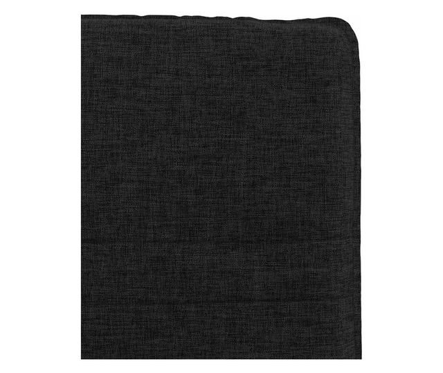 Jedilni stoli, 2 kosa, črni, tekstil