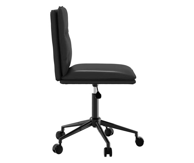 Jedilni stoli, 4 kosi, črno umetno usnje