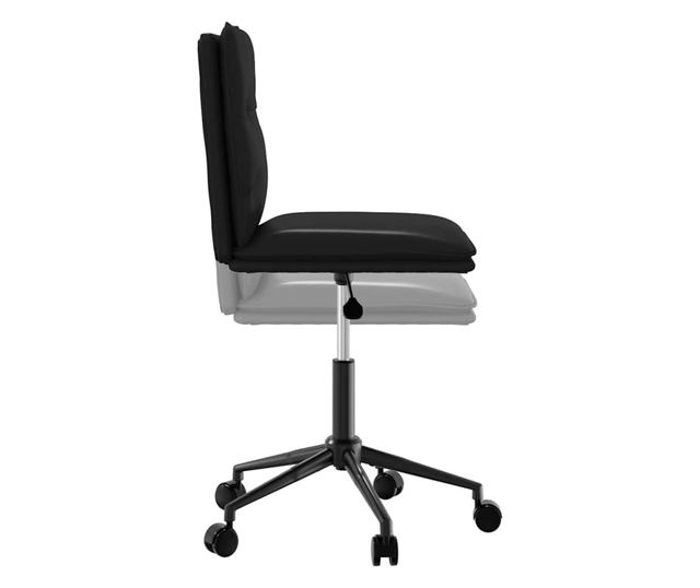 Jedilni stoli, 4 kosi, črno umetno usnje