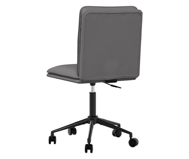 Jedilni stoli, 6 kosov, sivi, umetno usnje