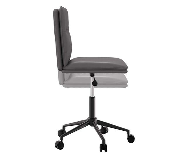 Jedilni stoli, 6 kosov, sivi, umetno usnje