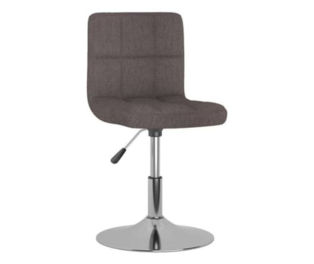 Vrtljivi jedilni stoli, komplet 4, taupe siva, blago