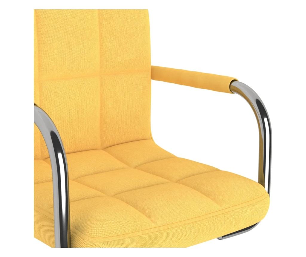 Jedilni stol, rumen, blago - 6