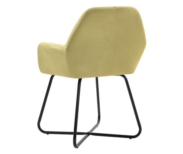 Jedilni stoli, komplet 4, zeleni, blago