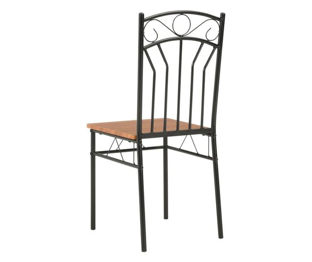 Jedilni stoli, rjavi, 6 kosov, MDF