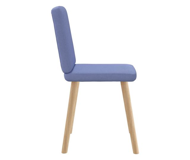 Jedilni stoli 4 kosi Jeans modra tkanina