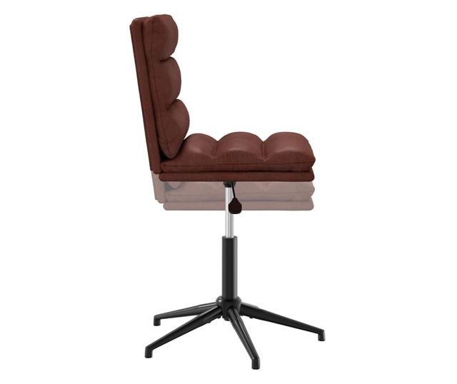 Kuhinjski stoli, 2 kosa, sijajno rjava, umetno usnje