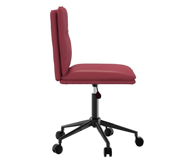 Jedilni stoli, 2 kosa, vinsko rdeči, umetno usnje