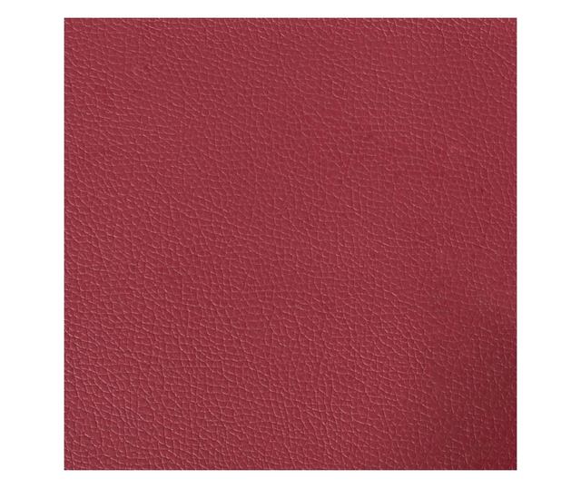 Jedilni stoli, 2 kosa, vinsko rdeči, umetno usnje