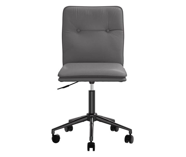 Jedilni stoli, 6 kosov, sivi, umetno usnje