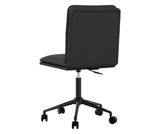 Jedilni stoli, 4 kosi, črno umetno usnje