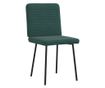 Jedilni stoli, komplet 4, temno zelena, žamet