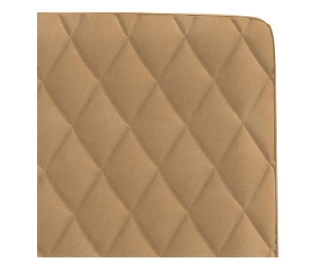 Jedilni stoli, 6 kosov, rjavi, žamet