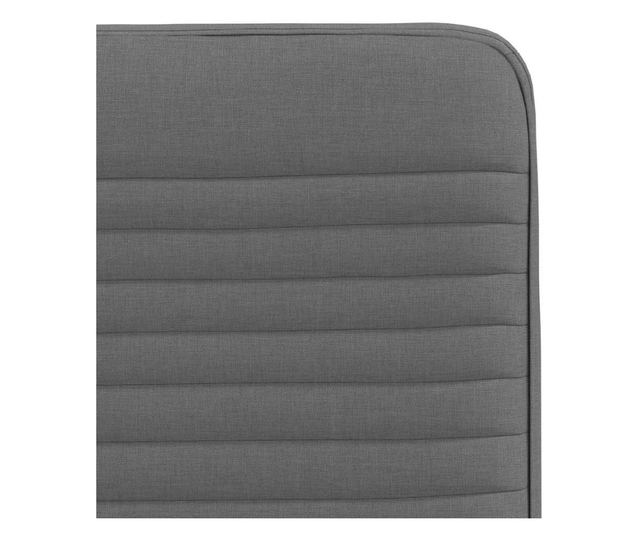 Jedilni stoli, 2 kosa, temno sivi, tekstil