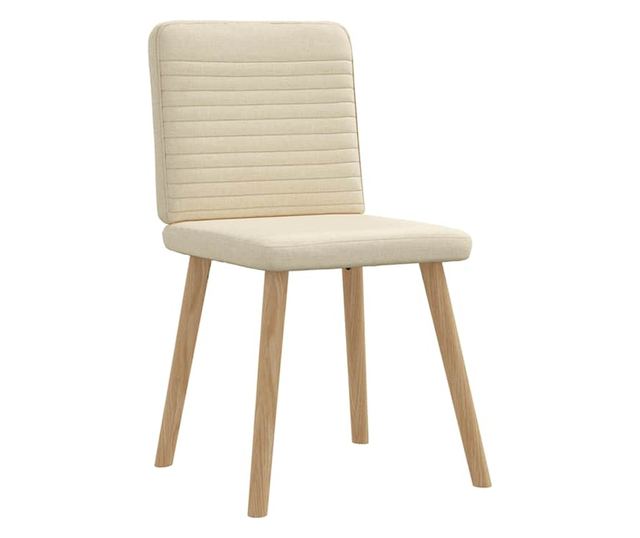 Kuhinjski stoli, 2 kosa, kremni, tekstil