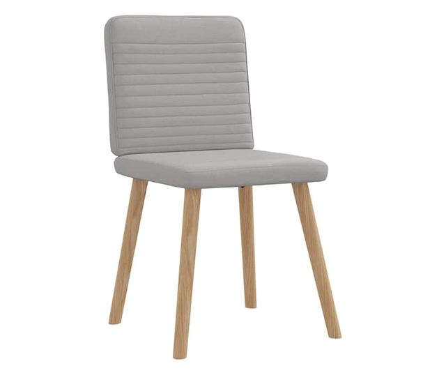 Jedilni stoli 2 kosa blago sivo-oblačno