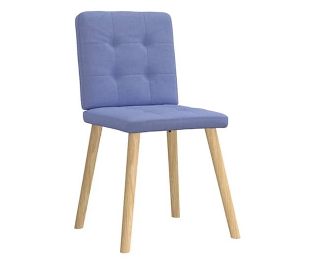 Jedilni stoli 6 kosov Jeans modra tkanina