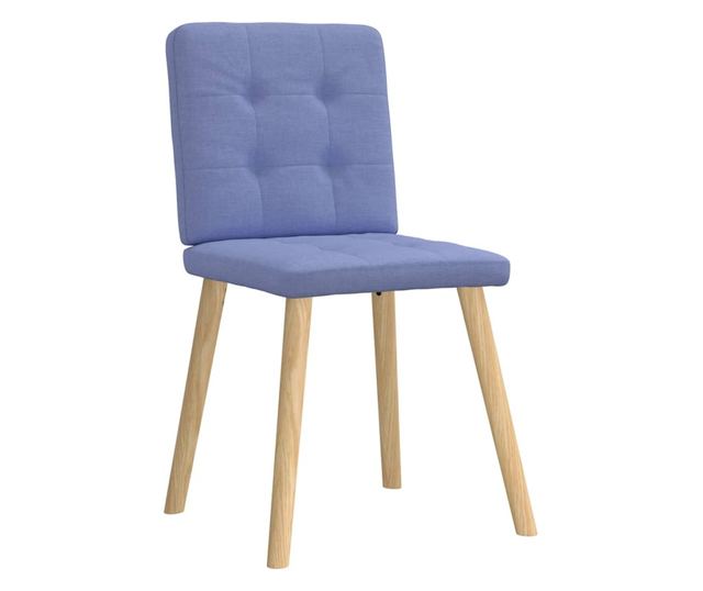 Jedilni stoli 6 kosov Jeans modra tkanina