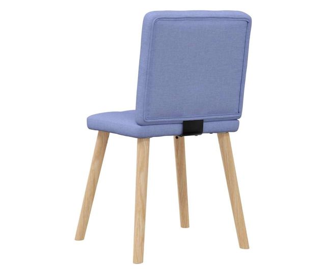 Jedilni stoli 6 kosov Jeans modra tkanina