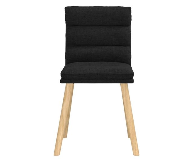 Kuhinjski stoli, 2 kosa, črni, tekstil