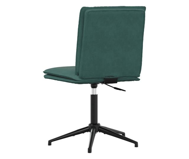 Kuhinjski stol, temno zelen, žamet