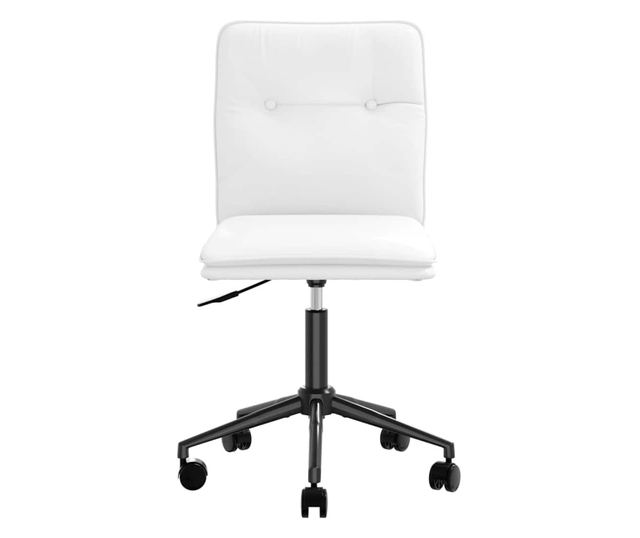 Kuhinjski stol, bel, umetno usnje