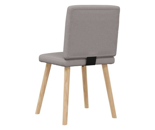 Jedilni stoli, 4 kosi, taupe siva, blago