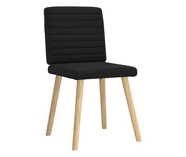 Jedilni stoli 6 kosov črno blago