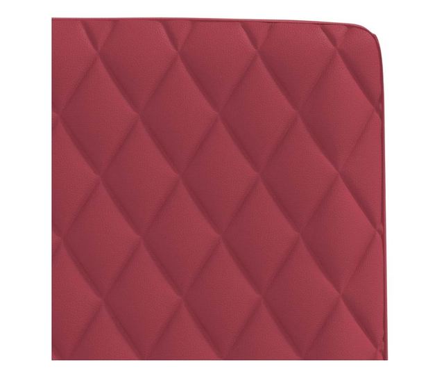 Jedilni stoli, komplet 4, vinsko rdeča, umetno usnje