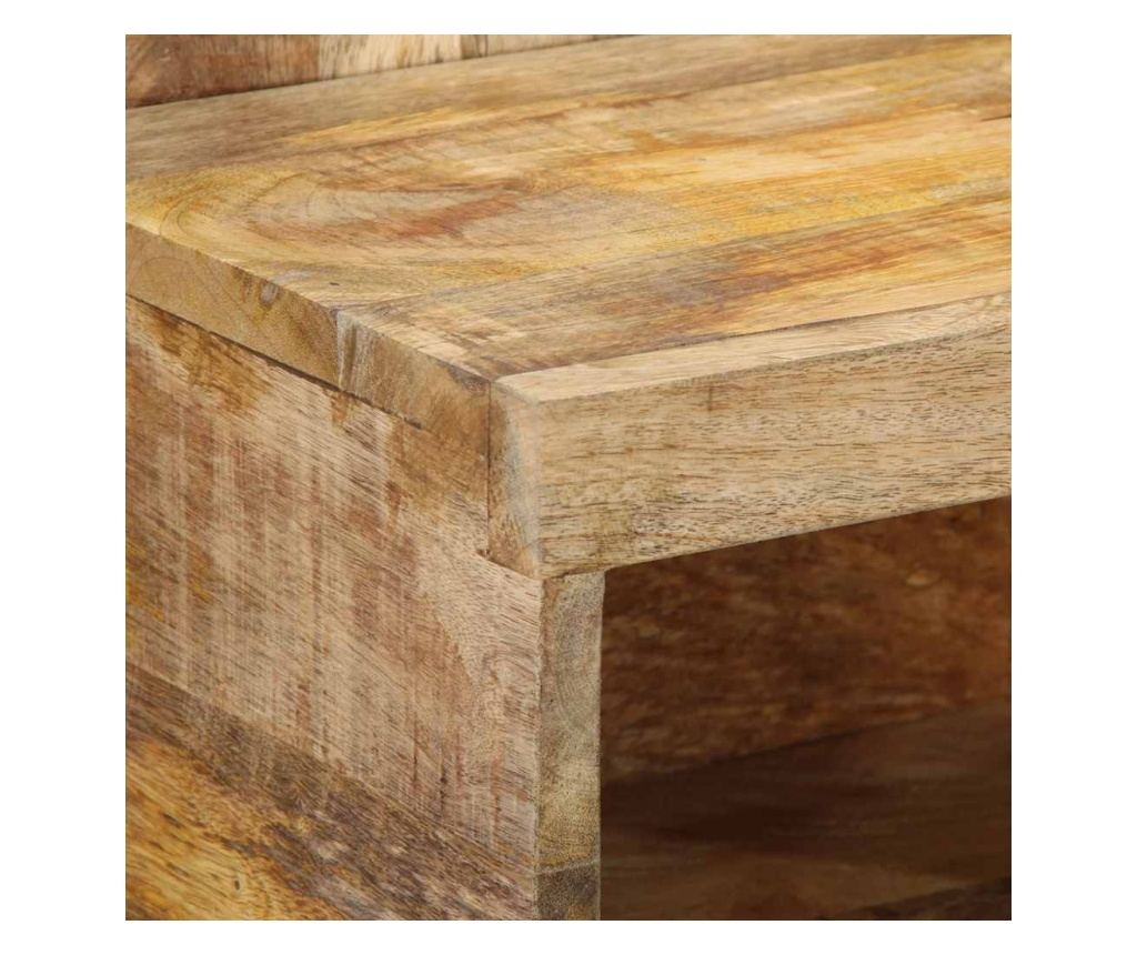 Нощно шкафче 50x27x50 cm Масивна груба дървесина Манго - 5